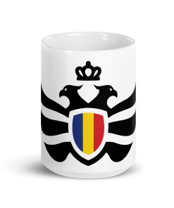 Transnistria Shield Black Eagle White Ceramic Mug