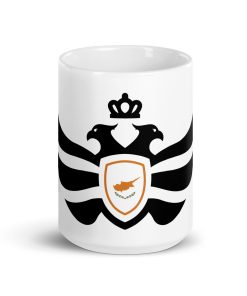 Cyprus Shield <br> Gold Black White Ceramic Mug