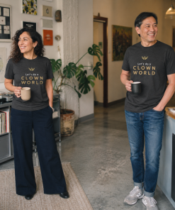 Alternative view of "Let's Do A Clown World"<br>Meme T-shirt <br> Men | Women