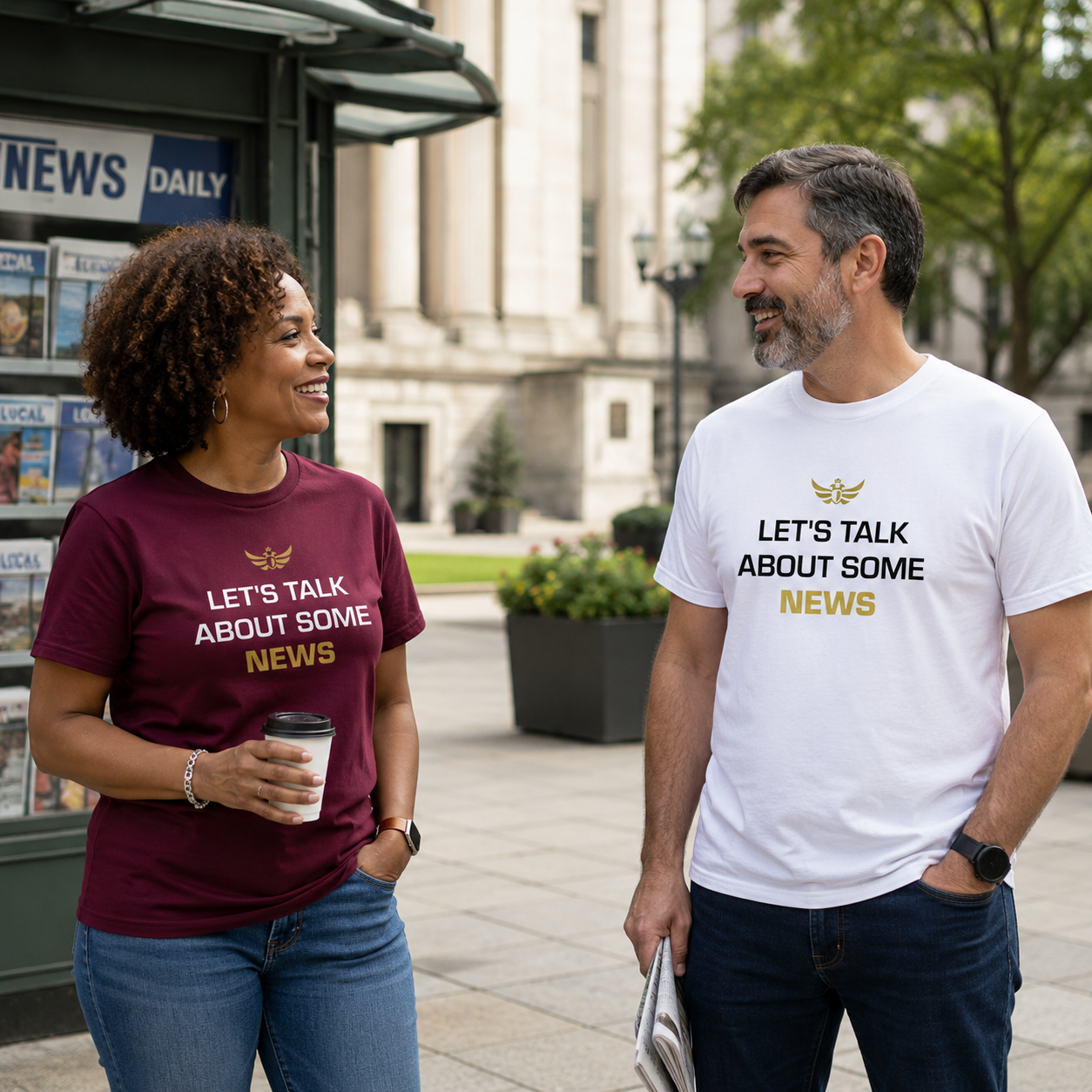 “Let’s Talk About Some News” Meme T-shirt