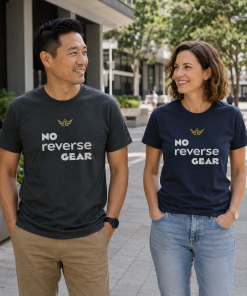 Alternative view of "No Reverse Gear"<br> Meme T-shirt <br> Men | Women