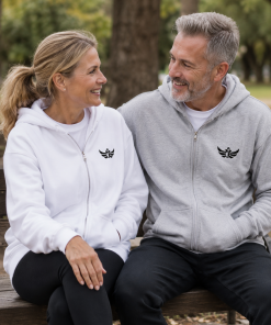 Alternative view of The Duran <br>Black Eagle Zip Hoodie<br> Men | Women