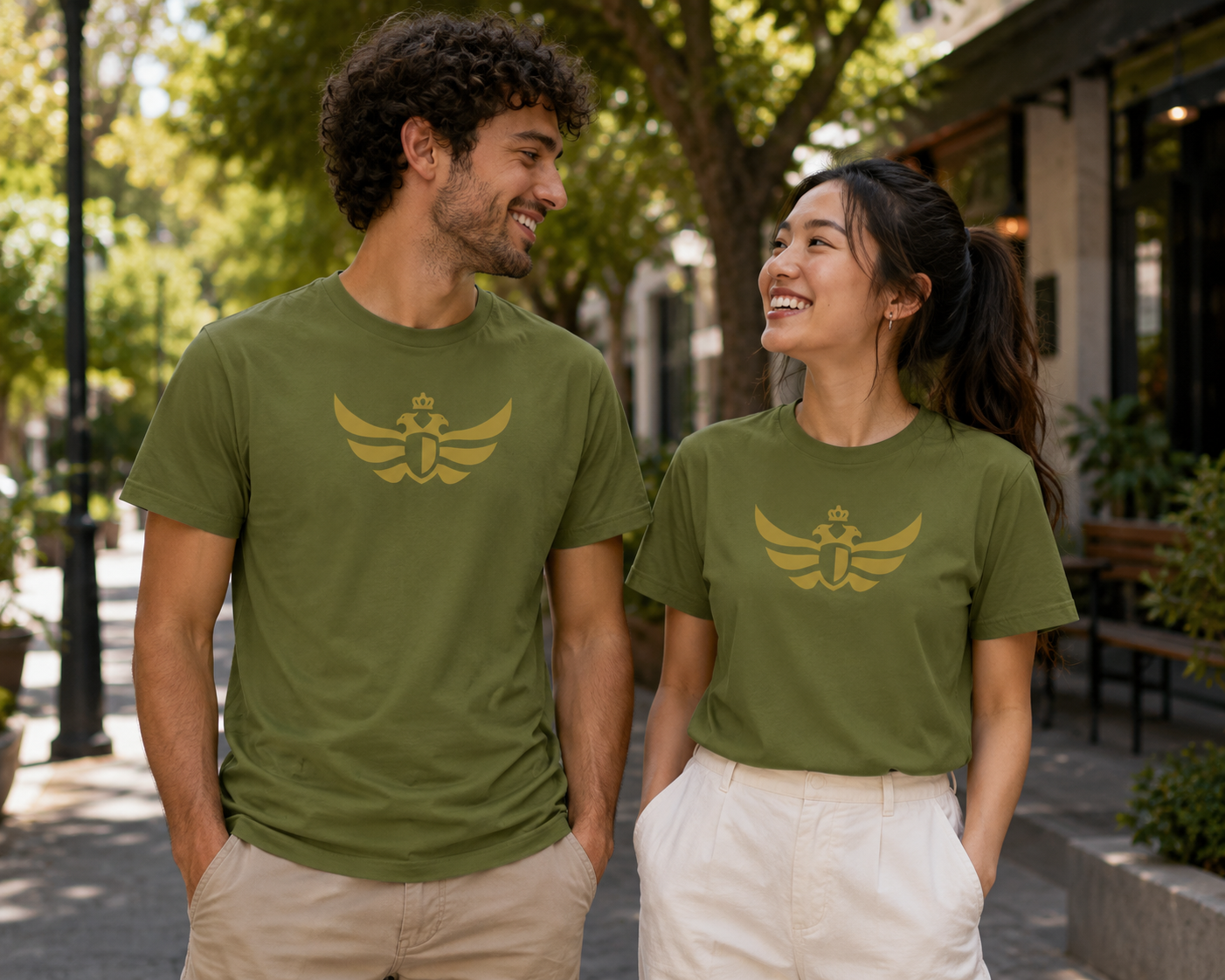 The Duran Gold Eagle Green T-shirt
