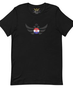 Alternative view of Croatia Black Football Limited Edition T-shirt | Men