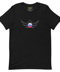 Alternative view of Slovenia Black Football Limited Edition T-shirt | Men
