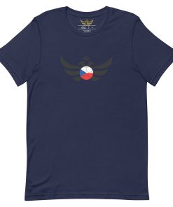 Alternative view of Czechia Black Football Limited Edition T-shirt | Men