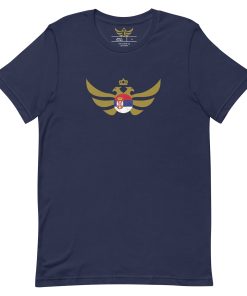 Alternative view of Serbia Gold Football Limited Edition T-shirt | Men