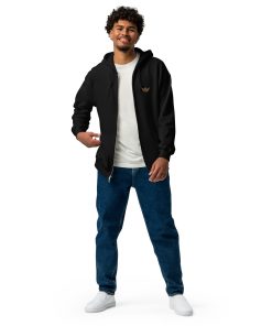 Alternative view of The Duran Gold Eagle Zip Hoodie