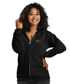 Alternative view of The Duran Gold Eagle Zip Hoodie