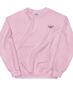 Greece Shield Gold Eagle Pink Sweatshirt | Women's