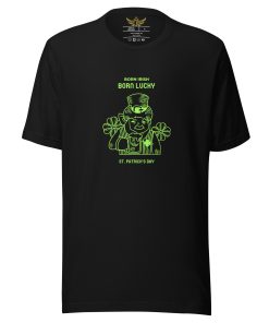 Alternative view of 'Born Irish Born Lucky', St. Patrick's Day T-shirt | Women