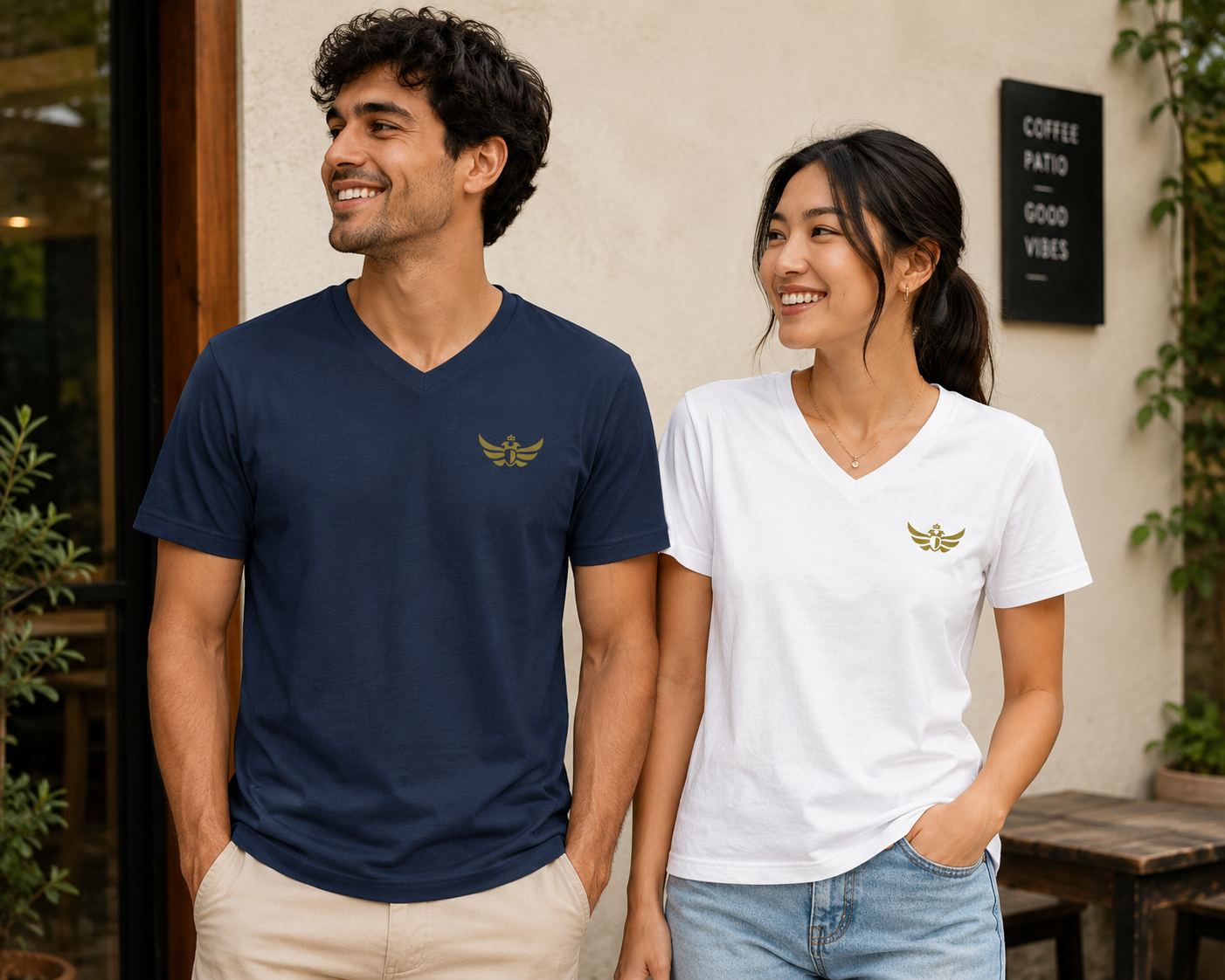 The Duran Gold Eagle V-Neck