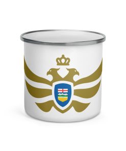 Alberta Shield <br> Gold Eagle Enamel Mug