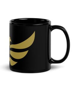 Philippines Shield <br> Gold Eagle Black Ceramic Mug